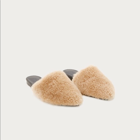 Jenni Kayne Shoes - Jenni Kayne Shearling Mule in White